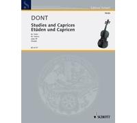 Etudes & Capricen Opus 35 Jakob Dont Book [Softcover] Violin Schott Music