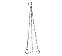 ETUELNOPT Hanging Basket Chains， 3 pcs Replacement Hanging Basket Chain Flower Pot Hanger Bird Feeder Hook Multicolor(Black)