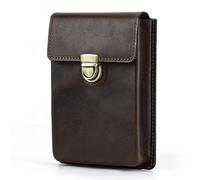 ETUELNOPT Leather Pencil Case Pouch, Fountain Pen Holder Case Leather Removable Drawer Organiser Gift Brown Nude 16x11.5x2.5cm(Brown)