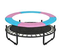 ETUELNOPT Replacement mats for trampolines， Trampoline Spring Cover Replacement For 4FT 4.6FT 5FT Trampolines Multicolor(Pink and Green,4.6FT/140cm)