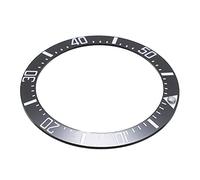 ETUELNOPT Watch Ceramic Bezel Insert Ring， Universal 40mm Ceramic Bezel Insert Black For Seiko Rolex Omega Watches