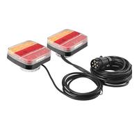 ETUKER 12V 24V LED Trailer Lights Magnetic Rear Trailer Lighting Set With 7.5 m Cable 7Pin Trailer Plug,5 Functions