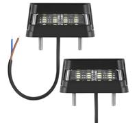 ETUKER 2x License Plate Light LED 12/24v Number Plate Light Trailer Rear Lights E-approved