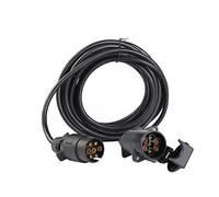 ETUKER 6m 7 Pin Trailer Plug Socket Extension Lead, 12V 7 Pin 6m Extension Lead Towing Caravan Trailer Truck RV Electrical Wiring Cable Connector Trailer Line (6m 7 Pin Extension Lead)