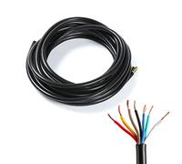 ETUKER 7 Pin 10m Trailer Cable,Car Cable Wire Round,Automotive 7 Core Wire Cable,12AMP 0.65mm²,for Trailers Caravan LED Tail Lights Wiring Connecting