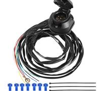 ETUKER 7 Pin Pre-Wired Socket with 1.9M Cable,Towbar Socket Towing Hitch Wiring Harness (7PS)