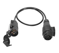 ETUKER 7pin 12v Towbar Extension Cable and Adapter 13 to 7pin,Trailer Adaptor Cable 80cm Trailer Light Electrics Lead