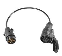 ETUKER 7pin Trailer Extension Lead Adaptor Cable 12v 50cm Electrical Wiring Connector for Towing Caravan Trailer Board Extension Cable