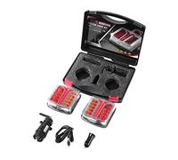 ETUKER LED Magnetic Wireless Trailer tail Lights, 12V Waterproof Wireless Trailer Tail Light Brake light Indicator light, With License Plate Light, With Magnet for Tractor/Caravan