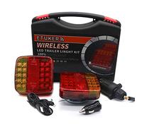 ETUKER LED Magnetic Wireless Trailer tail Lights With Reflector, 12V Waterproof Brake light Indicator light, With License Plate Light, With Magnet, for Trailer/Lorry/Tractor/Caravan