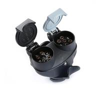 ETUKER Trailer Socket Converter 12V (2 in 1) 13 to 7 Pin Adapter Waterproof