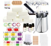 ETUOLIFE Candle Making Kits for Adults Beginners,Soy Wax for Candle Making,Candle Making Supplies Accessory,Make Your Own Candles,Melting Pot,Fragrance Oils,Candle Tins,Wicks,Dye Wax