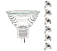 ETUOLMP MR16 Halogen Bulbs 12V 35W, Durable 6 Packs High Output Halogen Light Bulbs 2 pin GU5.3 Base for Landscape Lights, Track Lights, Ceiling Lights, Desk Lamps, Dimmable, 2700K Warm White