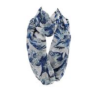 Etwoa The Great Wave off Kanagawa Infinity scarf Katsushika Hokusai Circle Loop Scarf