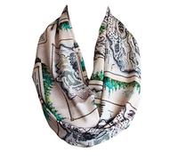 Etwoa's The Wonderful Wizard of Oz Map Infinity Scarf Lyman Frank Baum