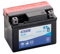 ETX4L-BS EXIDE MOTORCYCLE BATTERY 12V 2.3AH 35A