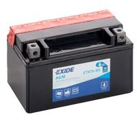 ETX7A-BS EXIDE MOTORCYCLE BATTERY 12V 6Ah 90A