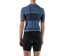 Etxeondo Mendia Short Sleeve Jersey Blue S Woman S Blue / Orange