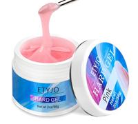 ETYJO Pink Builder Nail Gel -Hard Gel for Nails Extension Large Capacity Strengthen BuilderGel for Nails Kit Professional Fingernail Salon Home DIY