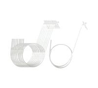 Etyldya 10pcs Spray Foam Nozzle Tips Replacement Tube Transparent for DIY Spray Foam Portable Filling Insulation, 1m