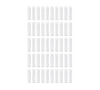 Etyldya 50 Pieces Empty Lip Tube Rotating Container Sample Bottle Easy to Fill PP Food Grade Suitable for Travel, white