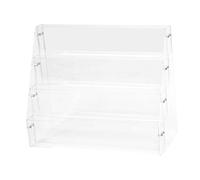 Etyldya Acrylic Display Riser for Cupcakes, Badges, Medals, Jewelry And Mini Dolls, 4 Tier