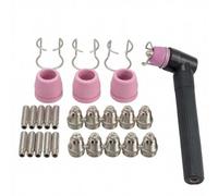 Etyldya Cutting Nozzle Consumable Parts Bundle with SG55 A60 Compatible Nozzle Cup Copper Ceramic Metal Supplies for consistent cuts and Fast Changes Suitable
