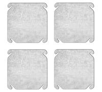 Etyldya Electrical Enclosure Cover Metal Box Junction Box Blank Plate Flat Square Lid resistant finish with rounded corners for easy alignment suitable for garages utility workshops
