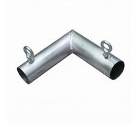 Etyldya Fence Corner Connector Tube Bracket Hardware with Eye Bolt Iron Construction for Circular Fence Corners Suitable for Garden Projects Yard enclosures Home Repairs Contractor Jobs