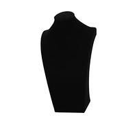 Etyldya Jewelry Display Bust Mannequin Chain Necklace Showcase Refined Look for Professional Presentation Suitable for Shop and, 34cm Black