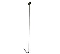 Etyldya Livestock Capture Hook Rod-Type Tool Metal Construction Curved Hook End Hollow Cylinder Designed for Efficient Livestock Handling Suitable for Shepherds , 0.8m