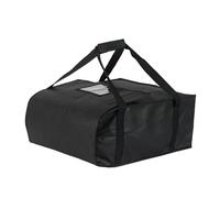 Etyldya Pizza Thermal Carrier Insulated Bag Tote Holder Pouch with Foldable Body and Sturdy Hand Straps Suitable for delivery Drivers Takeout Service picnics, Black, 50 50 20.5CM