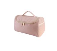 Etyldya Quilted Hair Tool and Toiletry Storage Bag Multi-Functional Hanging Toiletry Bag with Rotating Hook Velvet Travel Organizer with Carry Handle, Pink