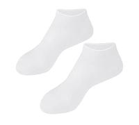 Etyldya Silicone Socks Gel Heel Protector Moisturizing Foot Sleeves Cracked Feet Care Socks for Repairing Dry Skin Suitable for Men And Women Rest And, White M