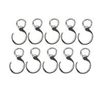 ETYUDPABV 10pcs Stainless Steel Bird Foot Ring, Parrot Leg Ring for Training and Identification, Reusable Open Ankle Band with Smooth Edge for Small to Medium Parrots (9#)