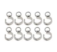 ETYUDPABV 10pcs Stainless Steel Bird Foot Ring, Parrot Leg Ring for Training and Identification, Reusable Open Ankle Band with Smooth Edge for Small to Medium Parrots (7#)