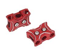 ETYUDPABV 2Pcs RC Car Cable Manager, Aluminum Alloy RC Wire Clamp Buckle, Lightweight Cable Clip for Motor Battery Control Lines, Prevents Entanglement on RC Cars Airplanes Boats (Red)