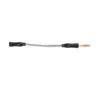 ETYUDPABV 3.5mm to 4.4mm Headphone Adapter Cable, Gold Plated 3.5mm Stereo Female to 4.4mm Balanced Male Upgrade Cable with Single Crystal Copper Core for High - Resolution Audio (Cool Grey)