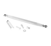 ETYUDPABV 300mm Stripe Long Gear Shift Arm Lever Linkage Rod, Aluminum Shift Linkage for Manual Transmission, Adjustable 12in Shifter Bar with Aircraft - Quality Rod Ends, Silver