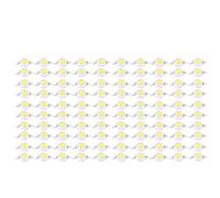ETYUDPABV 3W High Power SMD LED Beads, 100 Pcs Warm White and White LED Chips with Aluminum Alloy Base for DIY Lighting Fixtures, Garden Ceiling Decorative Street Lamps (True White 6000-6500K)