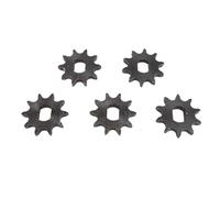 ETYUDPABV 5pcs 428 10T Front Sprocket, Steel 10 Tooth Chain Sprocket with 12x17mm Inner Diameter, Replacement for 428 Chain Drive Systems on Motorcycles and Go Karts