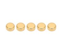 ETYUDPABV 5pcs Gold Steel Watch Crown Spare Parts, Replacement Watch Crown for Quartz Mechanical Watches, Flat Head Watch Repair Accessories with Durable Lightweight Design for (7mm flat hole)