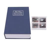 ETYUDPABV Book Shape Piggy Bank with Coded Lock, Kids Money Saving Box, Dictionary Design Secret Safe for Cash Jewelry, Decorative Hidden Vault for Children's Bedroom (S)