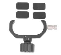 ETYUDPABV GPS RTK Universal Pole Clamp, Aluminum Alloy Data Collector Bracket for Land Surveying Equipment, Fits 70-90mm Collectors and Up to 32mm Poles with Metal Screw Rod