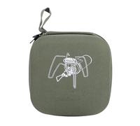 ETYUDPABV Stove Storage Box EVA, Portable Anti Collision Water Outdoor Camp Stove Storage Case, Large Capacity Carry Case for Camping Hiking Picnic, with Durable Handle for Easy Tr (Green)