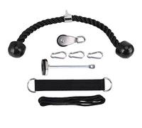 ETYUDPABV Strength Training Fitness Equipment Loading Pin Expander Dumbbell, Professional Three Heads Rope Set with 360 Degree Rotating Pulley, Stainless Steel Nylon Material for Home Gym an