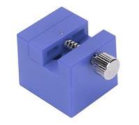 ETYUDPABV Watch Band Holding Vise, Watch Metal Band Holder with Smooth Jaw Movement, Durable Plastic and Iron Watch Repair Vice for Secure Bracelet Link Adjustment (Blue)