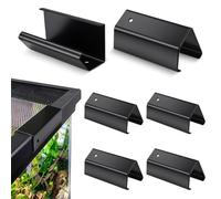 ETZ Reptile Terrarium Covers Heavy Duty Screen Clips 6 Pack for 5-29 Gallons, Aquarium Lid Clip, Reptile Tank Clips to Hold Screen for Prevent Reptiles from Escaping the Terrarium