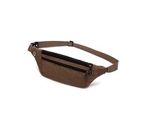 ETZRYSYB Bum Bag Canvas Men's Waist Packs， Outdoor Sports Mountaineering Bag ，Fitness Running Chest Bag ，Ultra-Thin Ultra-Light Mobile Phone Bag(Brown)