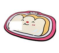 ETZRYSYB Door Mat Pearl Milk Tea Pet Placemat Cat Litter Mat Home Decorative Mat Non-slip Cute Girl Carpet